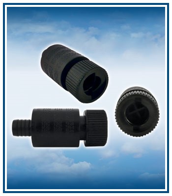 Airbed hose pump fitting - connects an air bed mattress to air inflator (Set of 2)